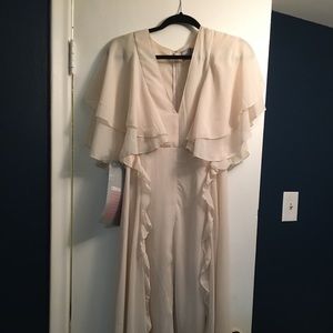 ASOS Flowy creamy blush dress